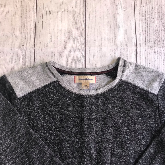 Tommy Bahama Grey Crewneck Lounge Sweatshirt - Picture 3 of 6